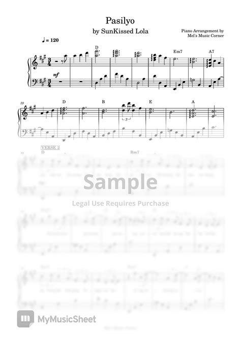 pasilyo chords piano|Pasilyo by SunKissed Lola piano cover + sheet music Chords.
